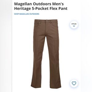 Magellan Outdoors Men's Heritage 5-Pocket Flex Pant